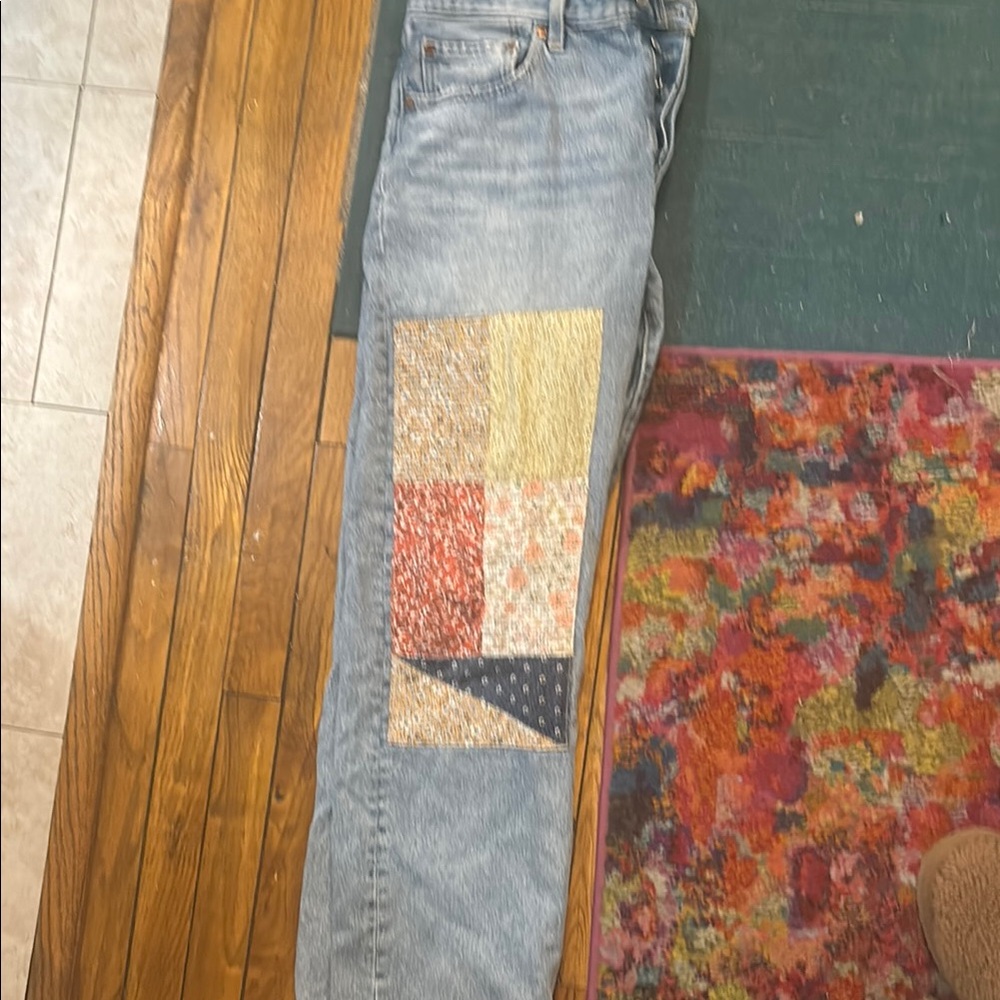 Patchwork Blue Jeans - image 5